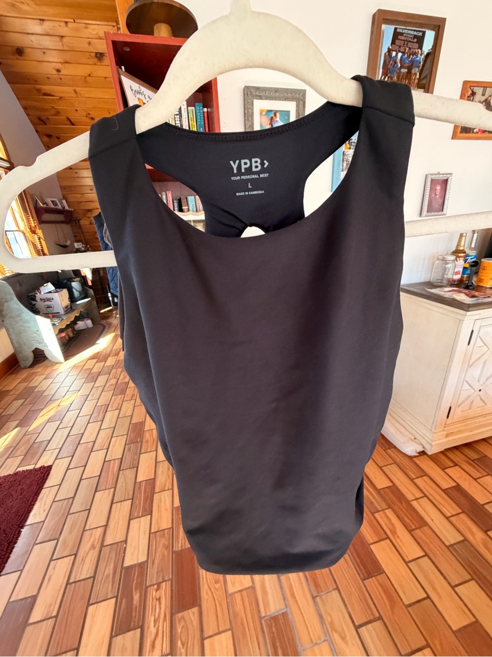 YPB Black Scoop Neck Tank Top